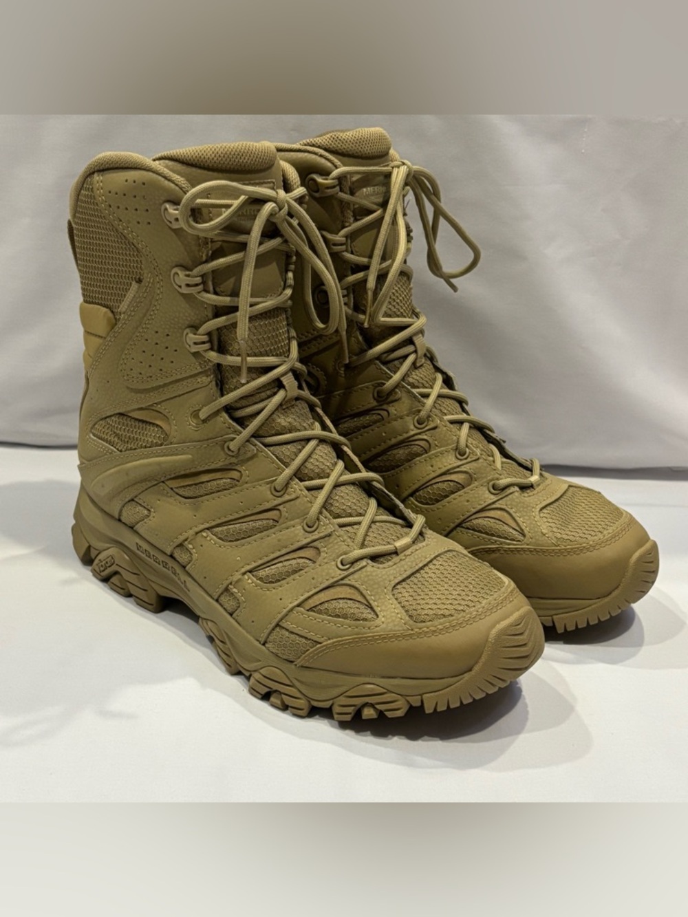 Merrell Moab 3 Tactical Zip 8" Waterproof Boots J004107 - Coyote - Men's Size 11